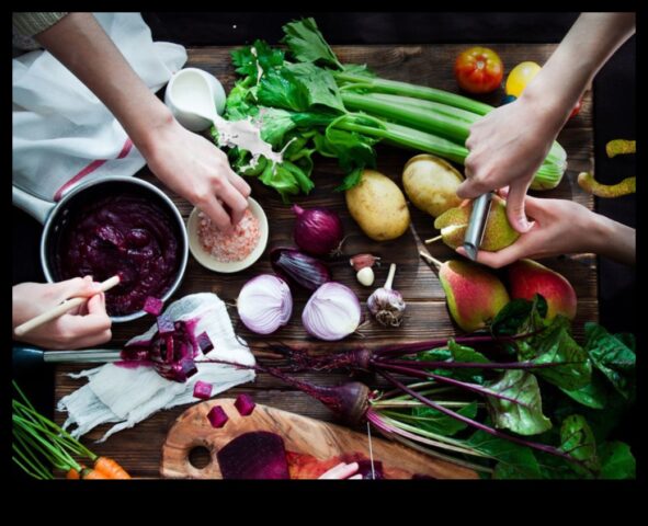 Ingrediente de sezon Cheia bucătăriei delicioase